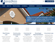 Tablet Screenshot of eisingerlaw.com
